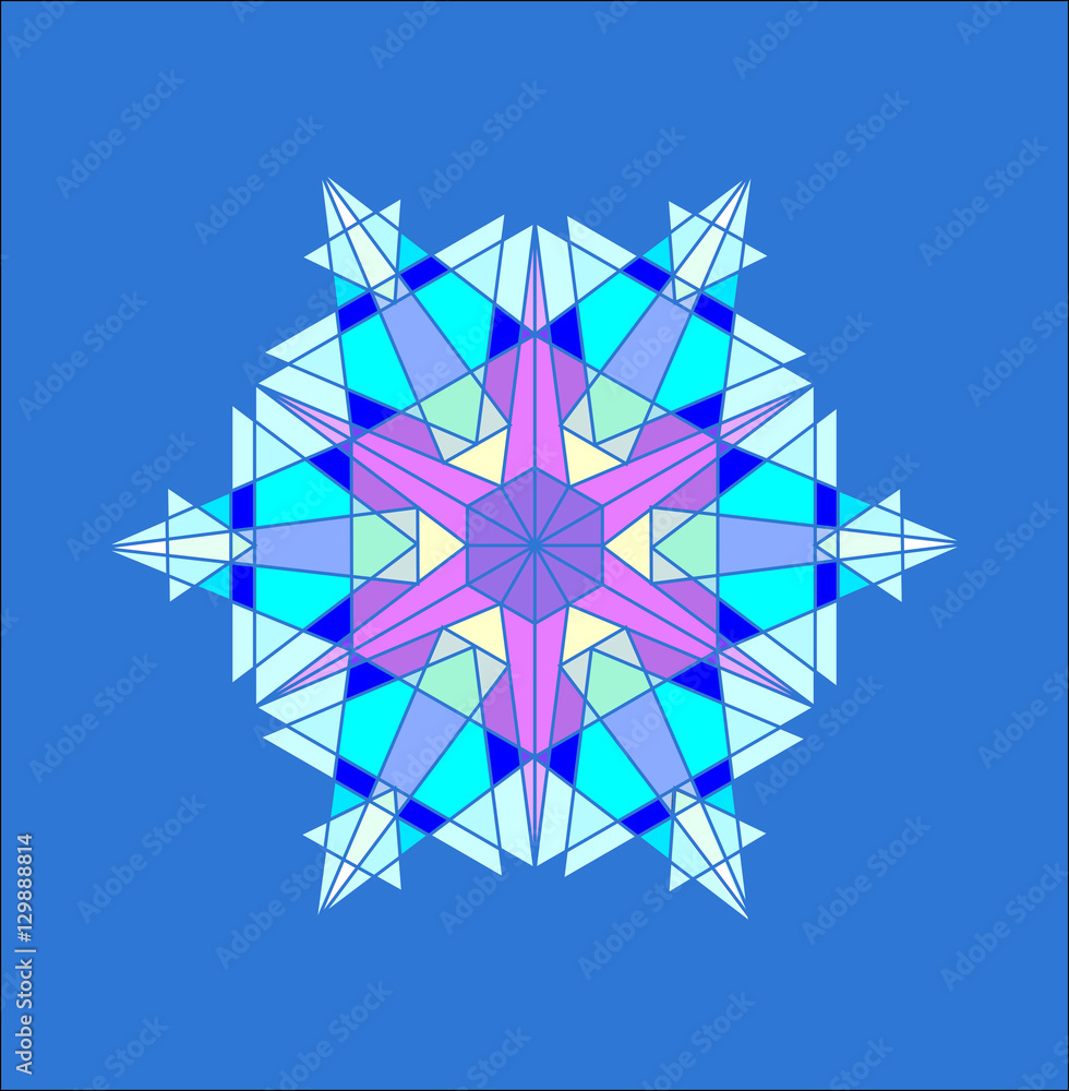 Obraz premium snowflake vector