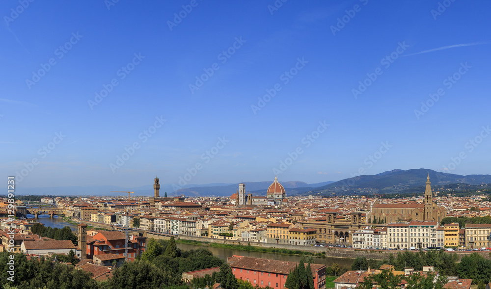 Panorama of Florence's historic center