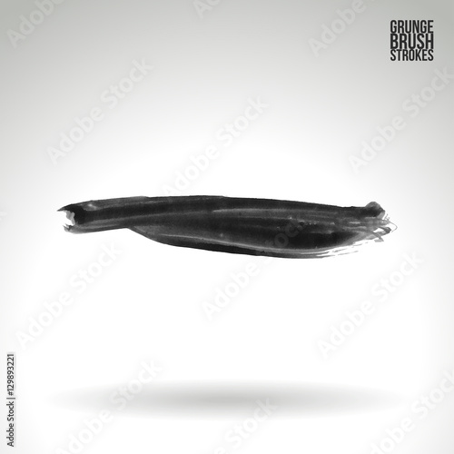 Wallpaper Mural Brush stroke and texture. Vector design. Underline and border. Torontodigital.ca