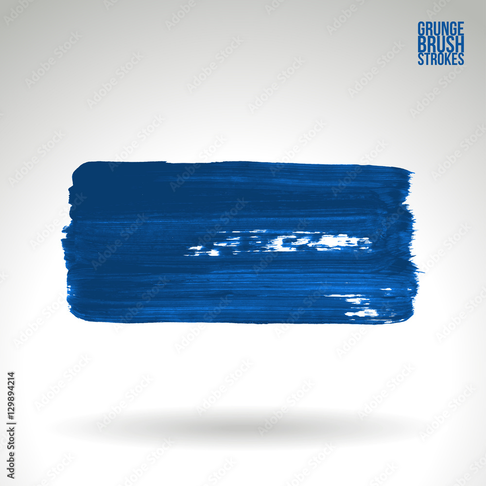 Fototapeta premium Brush stroke and texture. Vector design. Underline and border.