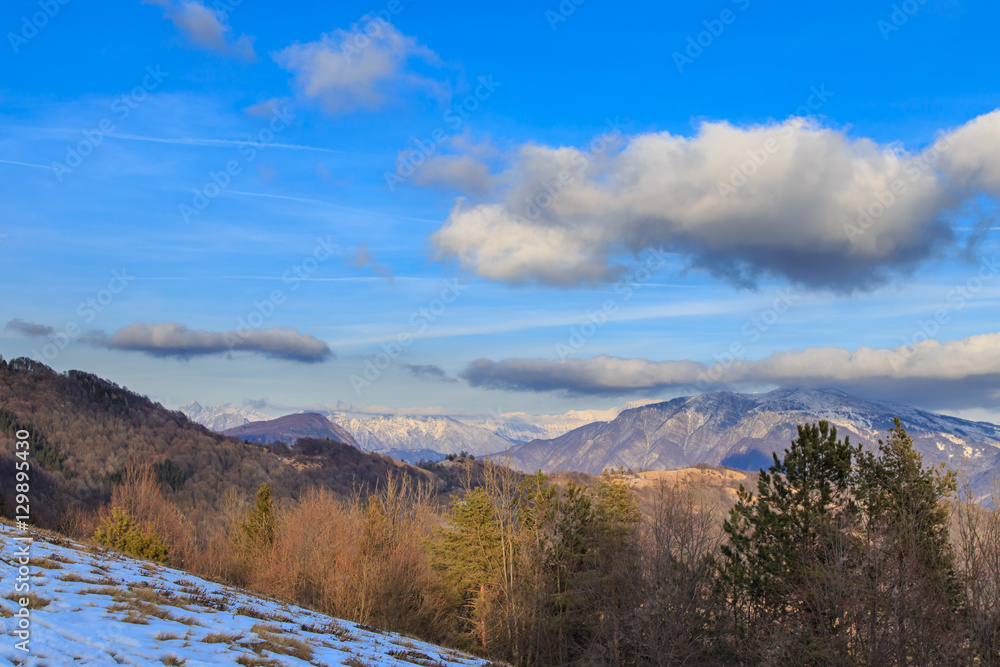 cloudy sky on italian mountains cloudy sky on italian mountains