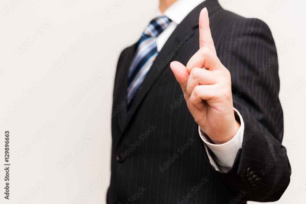 ビジネスマンのジェスチャー