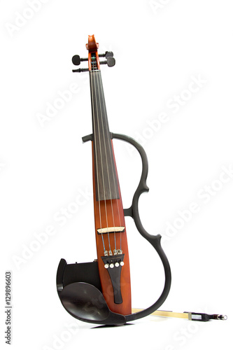 Electric violin isolated