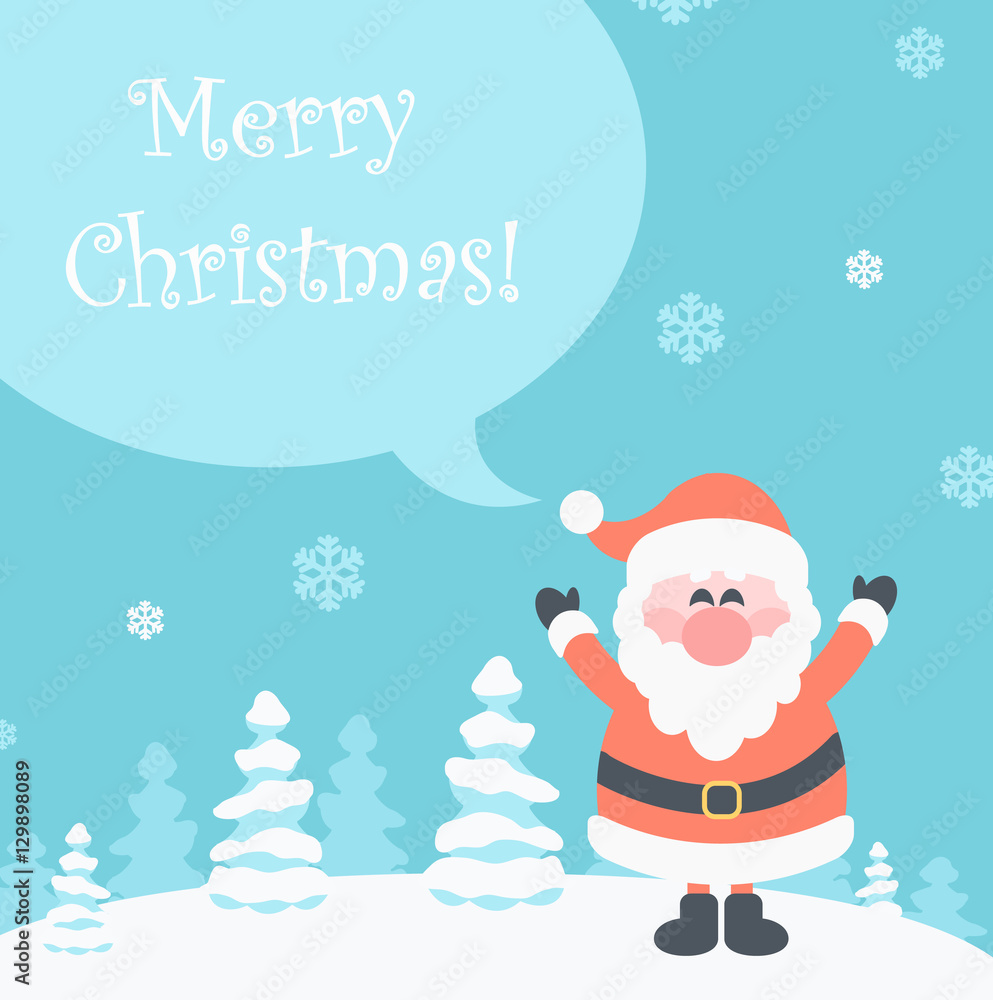 Merry Christmas with Santa. Merry Christmas with Santa.