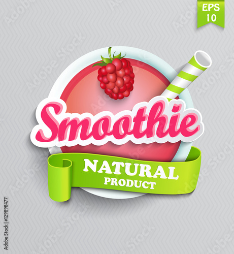 Raspberry smoothie sticer.