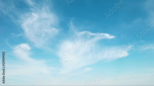 Translucent white cloud moving fast across the sky. Time lapse FHD