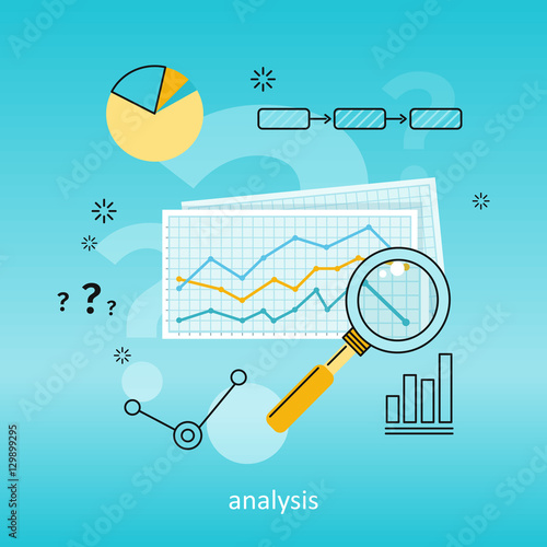 Magnifier with Diagram on Squared Paper