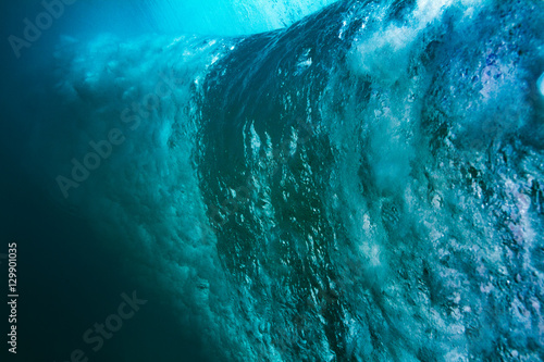 Ocean wave underwater view