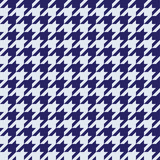 Seamless houndstooth pattern in blue. Vector image.
