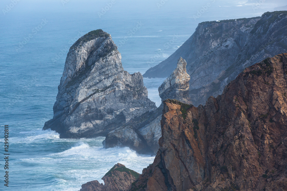 Cliffs of Cape Roca (Cabo da Roca).The westernmost point of continental