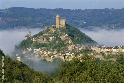 Castle, Najac, Aveyron, Midi Pyrenees, France
