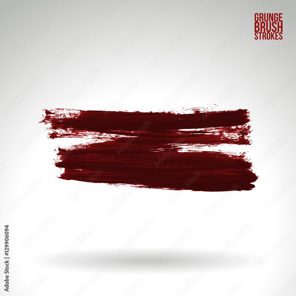 Brush stroke and texture. Vector design. Underline and border.