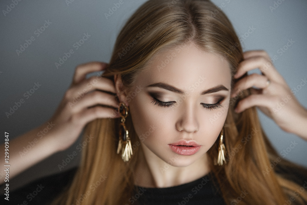 Portrait of beautiful sensual girl Portrait of beautiful sensual girl
