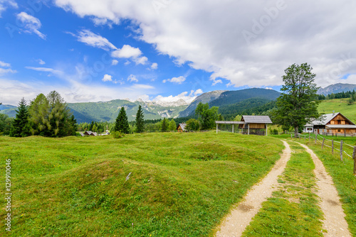 The picturesque Alpine landscape. Triglav national Park, Bohinj, Slovenia