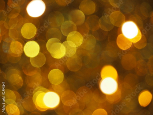 Iluminacje bożonarodzeniowe - zdjęcie z efektem bokeh