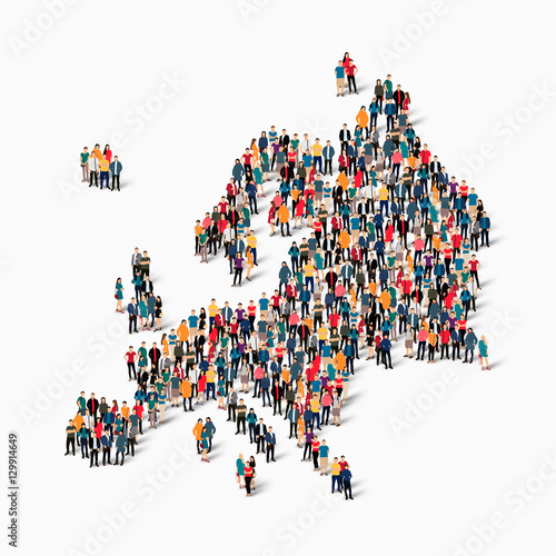people map country Europe vector