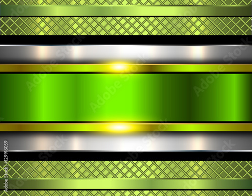 Background metallic, shiny green metal texture