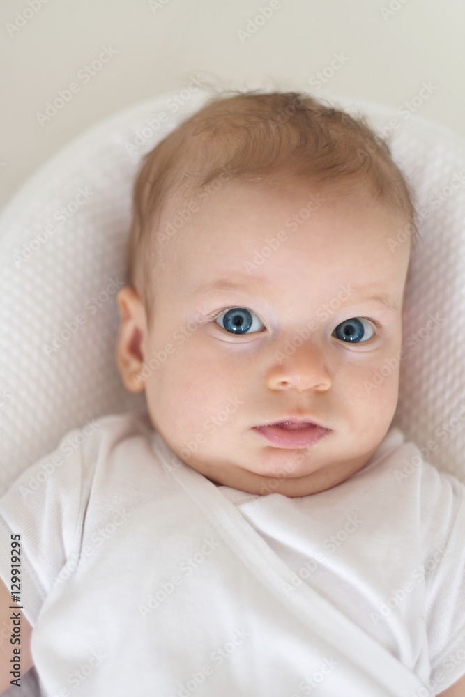 Baby with blue eyes