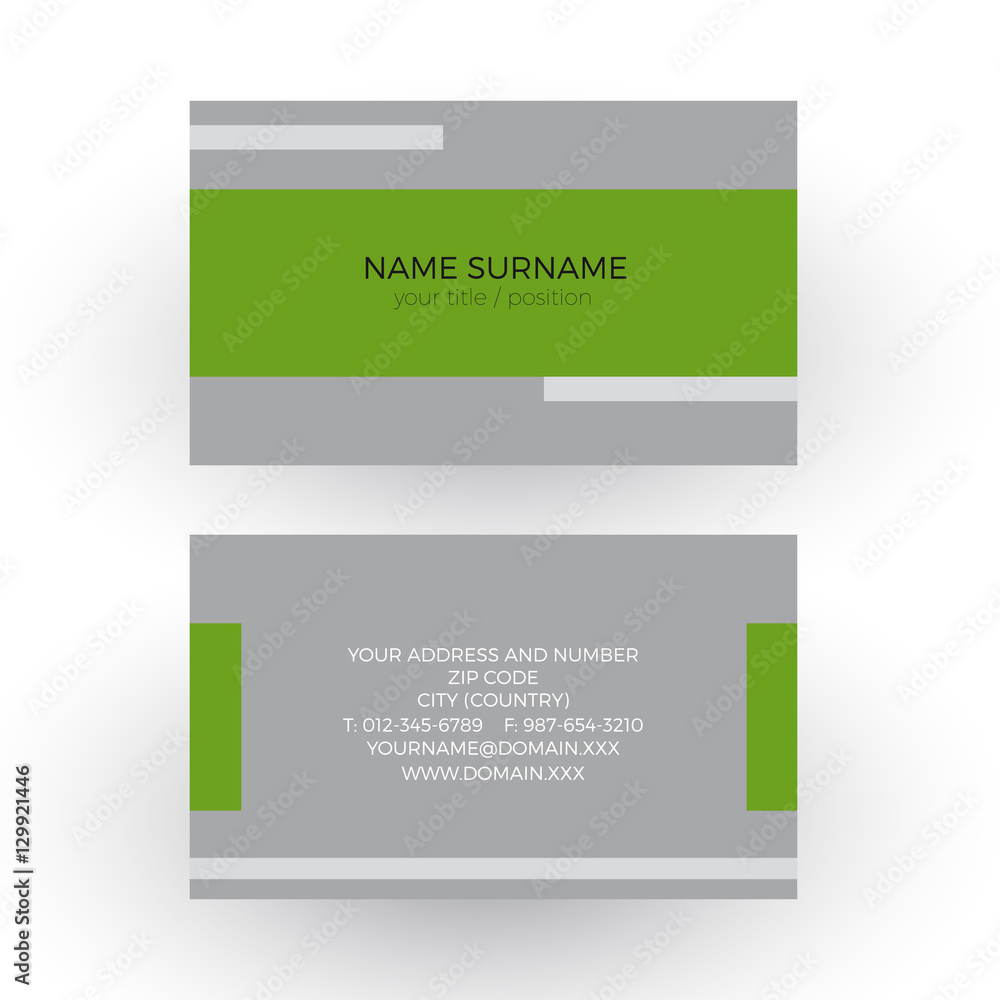 Fototapeta premium Vector green minimal geometric background with tape. Professiona