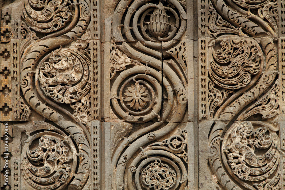 Intricate design in Qutub Minar complex 