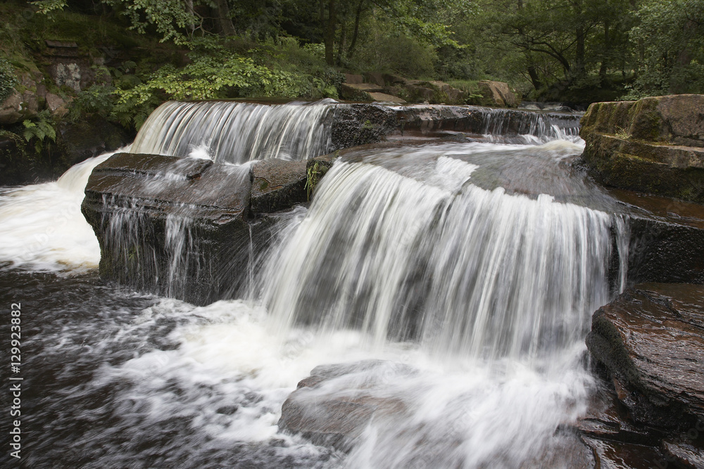 Fototapeta premium Waterfall over rocks