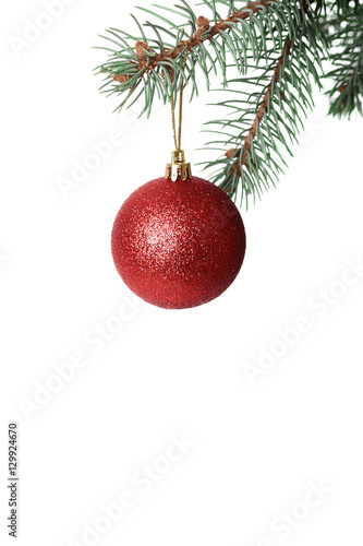 Christmas ball on the tree,