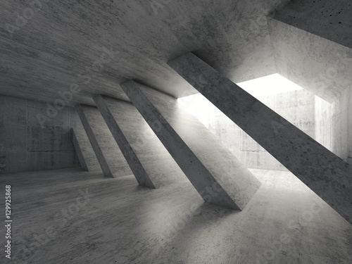 Abstract concrete architecture background 3d