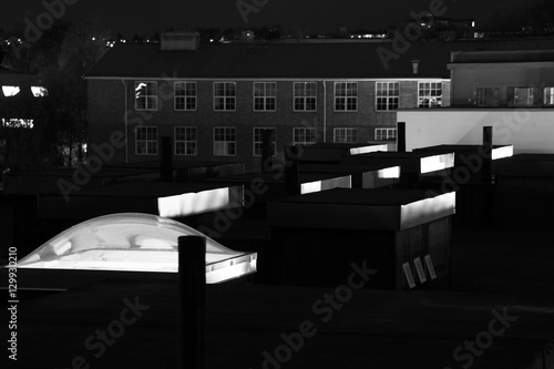 Nighttime construction, Ensjø, Oslo, Norway