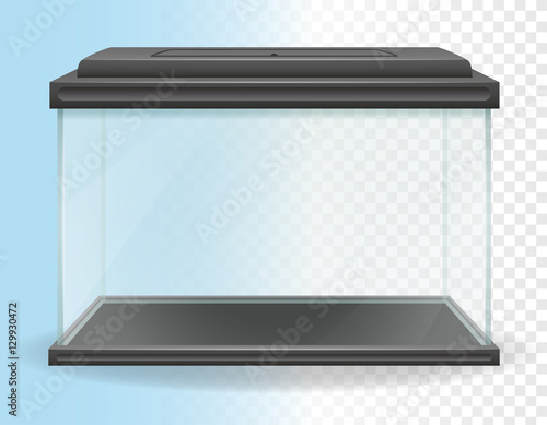 transparent aquarium vector illustration