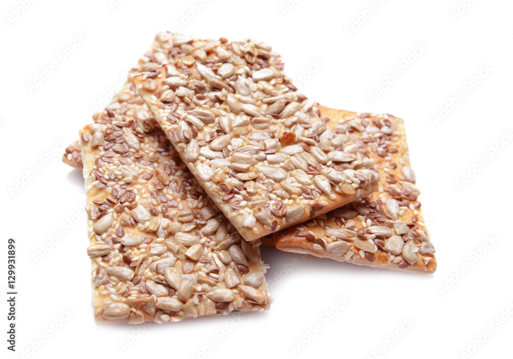 Cereal cookies on white background Cereal cookies on white background