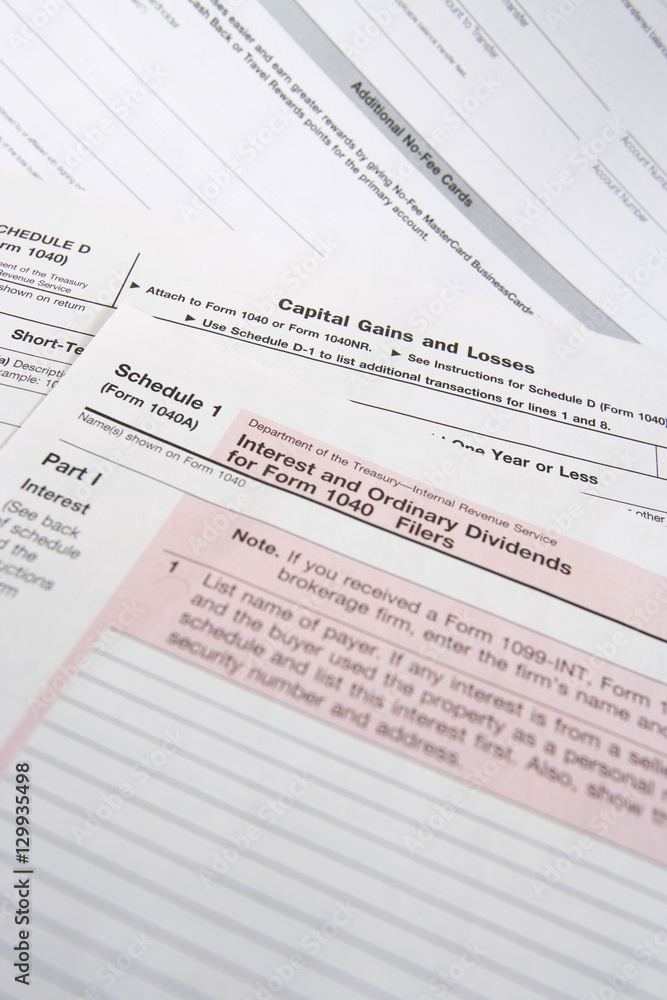 Details of tax forms Details of tax forms