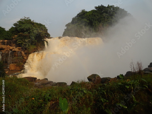 Waterfalls of the Congo River near Kinshasa. photo