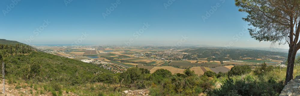 Panoramic view from Mount Carmel