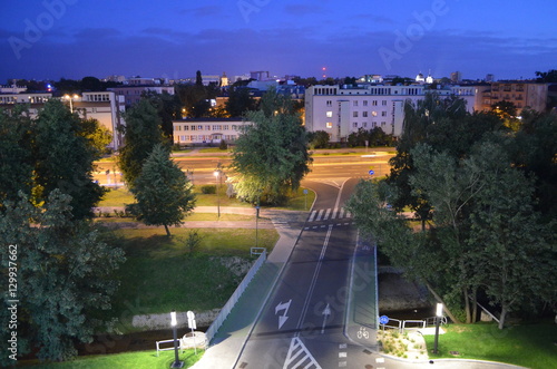 Białystok wieczorem w lecie/Bialystok at summer night, Poland