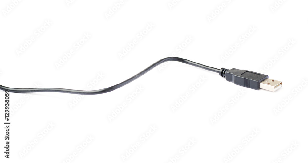 USB cable isolated over white background USB cable isolated over white background