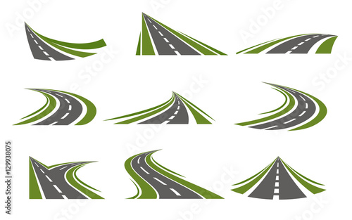 Circumflex Roads Logo Set