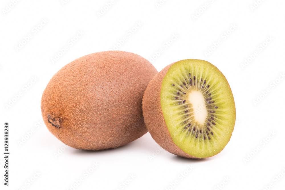 Juicy fruit kiwi on a white background Juicy fruit kiwi on a white background