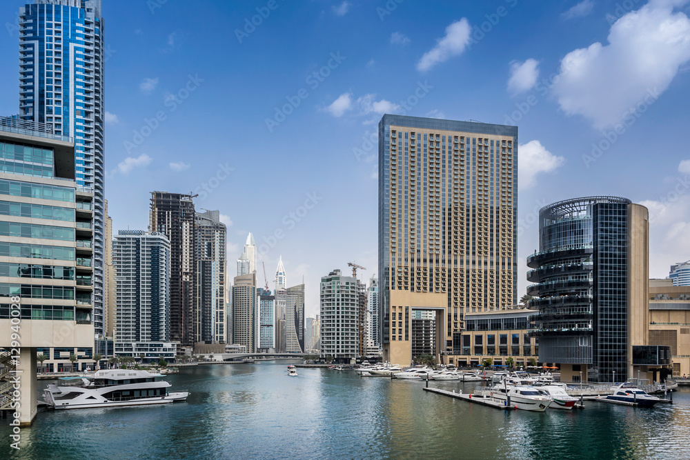 Fototapeta premium Dubai Marina w Zjednoczonych Emiratach Arabskich