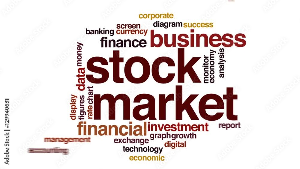 Stock market animated word cloud. Stock market animated word cloud.