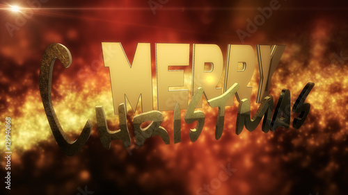 Illustration: Merry Christmas Design Text