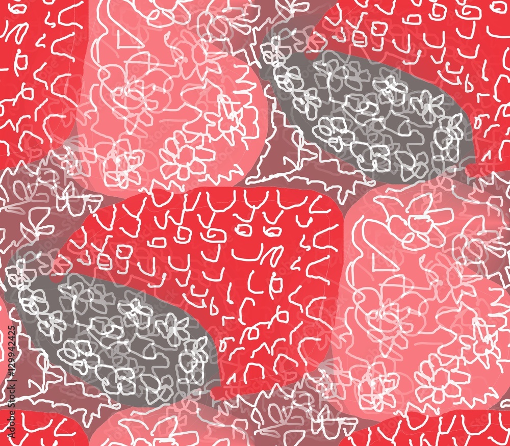 Seamless abstract background in the style of boho pale red, purple ...