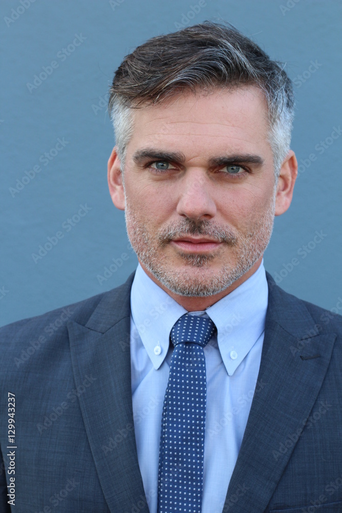 Successful Caucasian elegant businessman isolated Successful Caucasian elegant businessman isolated