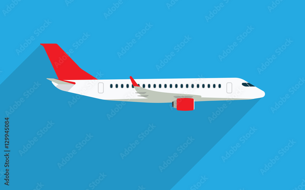 Aircraft vector flat illustrations Aircraft vector flat illustrations