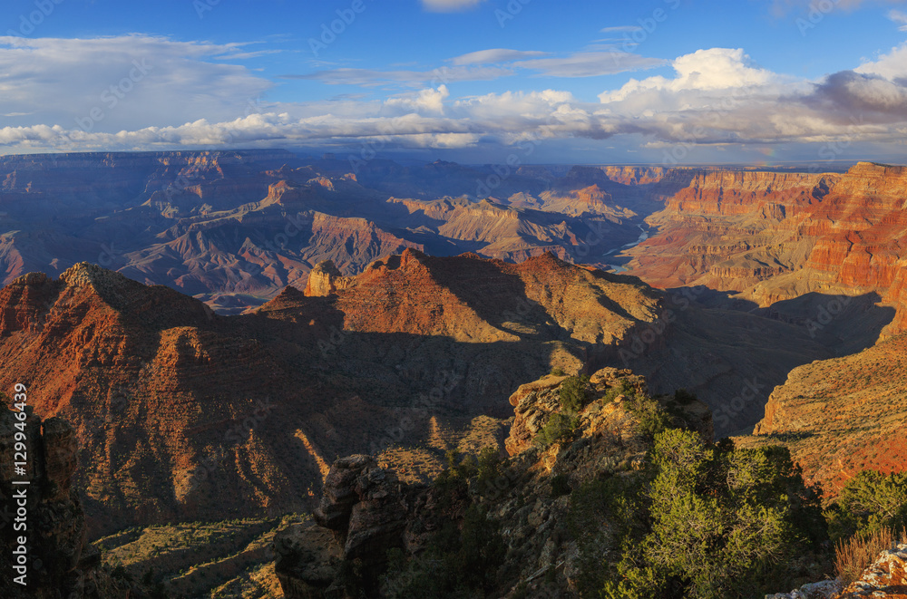 Startling view of Grand Canyon from South Rim, Arizona, United S
