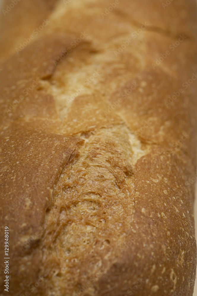 Full frame of a fresh bread loaf