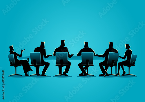 Business people having a meeting