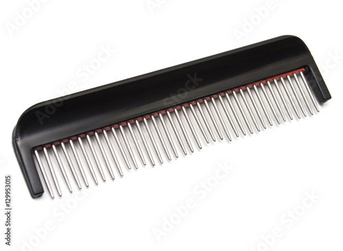 Black comb isolated on white background