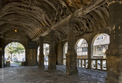 Market Hall dating from 1627, Chipping Campden, Gloucestershire, Cotswolds