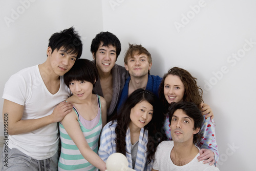 Group portrait of young friends