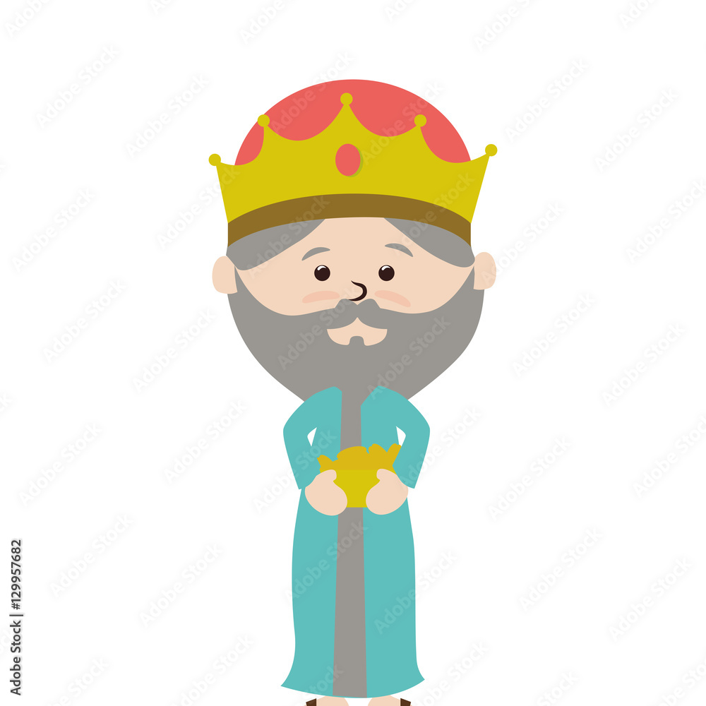wise man manger character vector illustration design wise man manger character vector illustration design